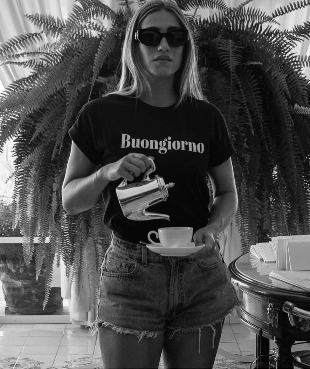 BUONGIORNO BAND TEE | UNISEX BLACK/WHITE