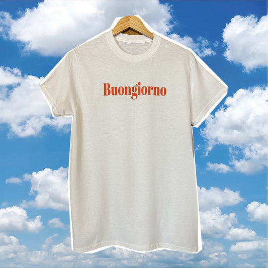 BUONGIORNO BAND TEE | UNISEX WHITE/RED